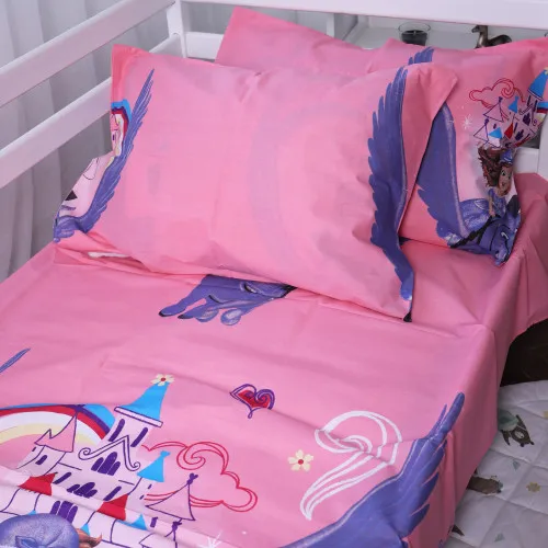 Простынь на резинке (бязь) Kids Time - высота 10 см 17-0252 Princess