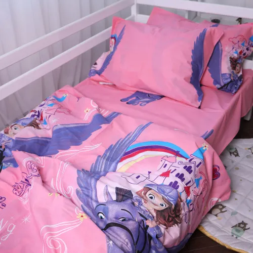 Простынь на резинке (бязь) Kids Time - высота 10 см 17-0252 Princess - 2