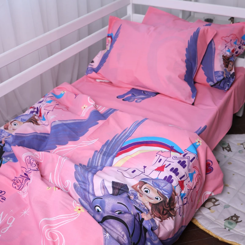 Простынь на резинке (бязь) Kids Time - высота 10 см 17-0252 Princess - 1