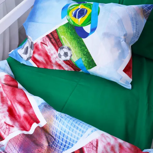 Простынь на резинке (бязь) Kids Time - высота 10 см 17-0587 -2 Football - 2