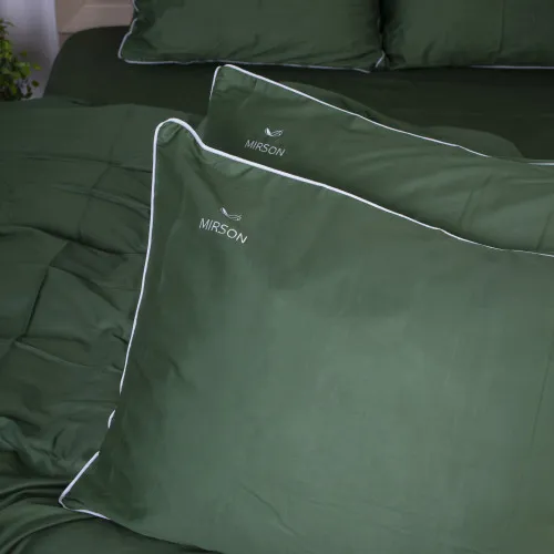 Наволочка Сатин 0844 Green Olive Corner - 2