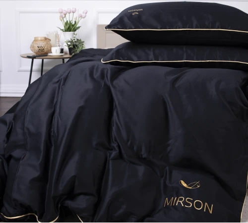 Комплект постільної білизни Сатин ELIT Black Pearl Corner - 2