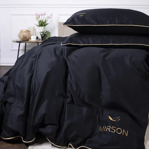 Комплект постільної білизни Сатин ELIT Black Pearl Corner - 2