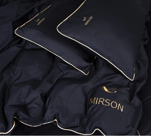 Комплект постільної білизни Сатин ELIT Black Pearl Corner