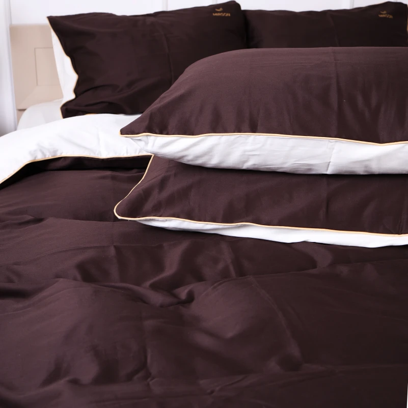 Комплект постільної білизни Сатин 0001+0211 Lactic Corner - 7