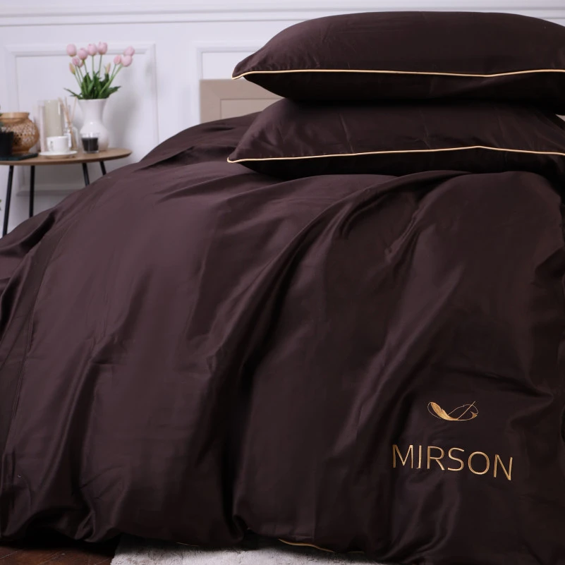 Комплект постільної білизни Сатин 0211 Cacao Corner - 4