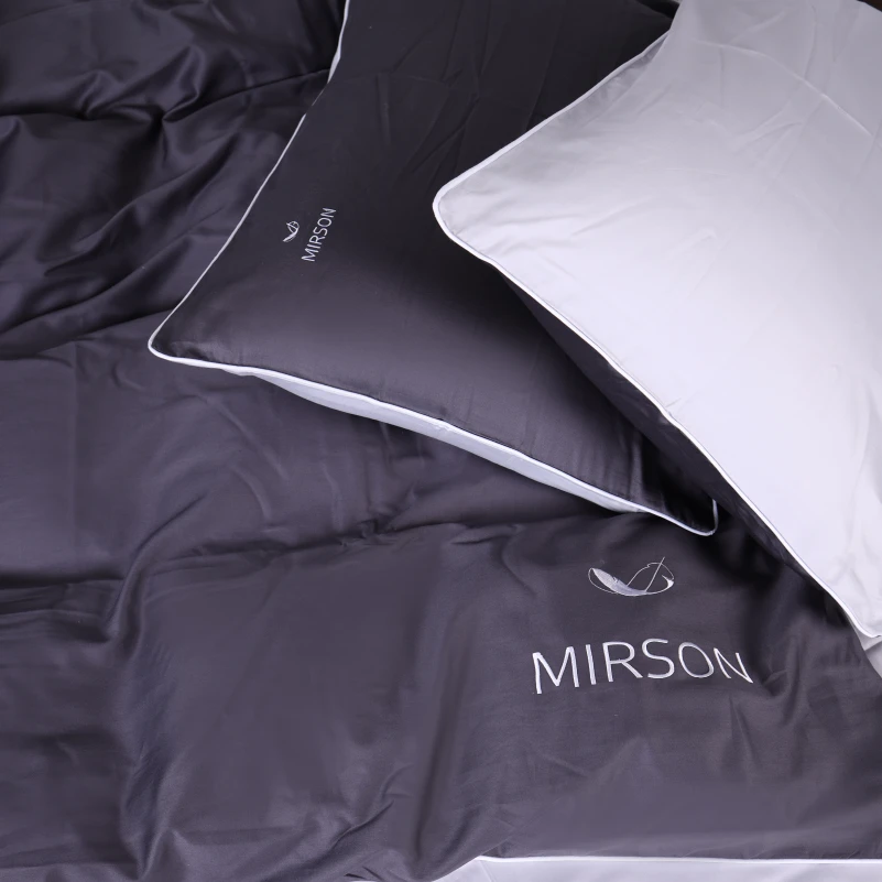  Комплект постільної білизни Сатин 0251+0240 Smoke Corner