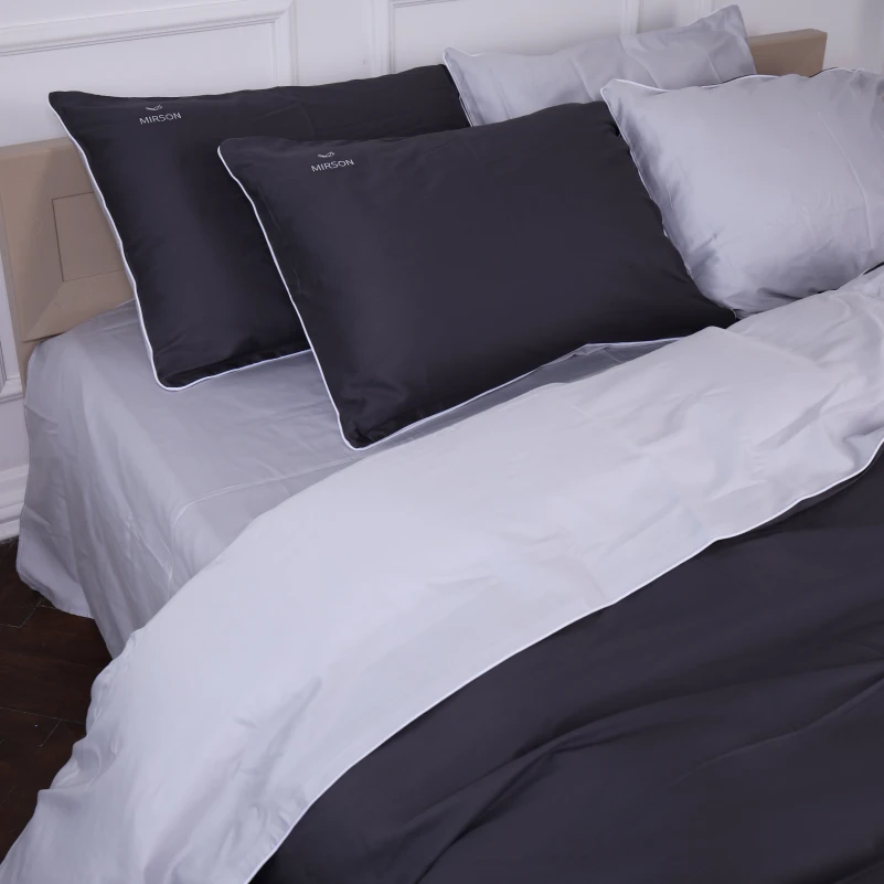  Комплект постільної білизни Сатин 0251+0240 Smoke Corner - 4