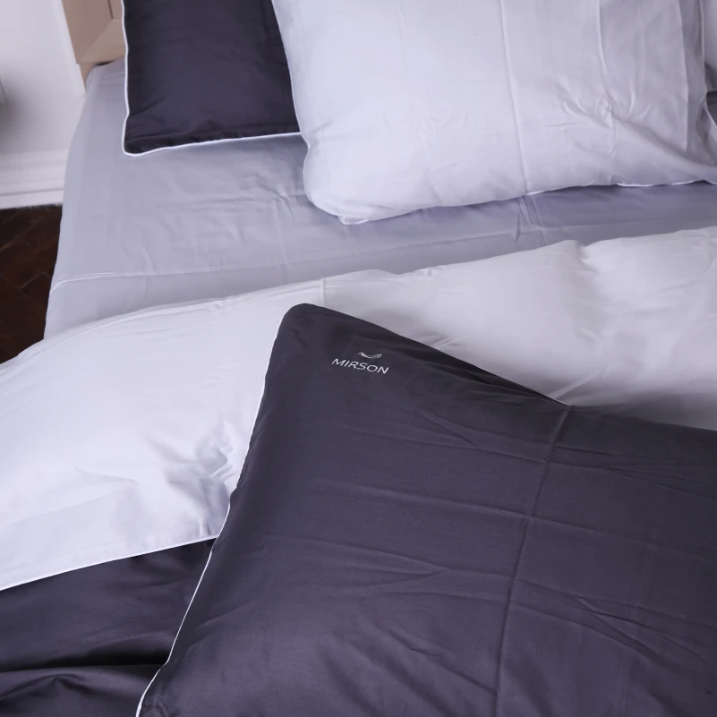  Комплект постільної білизни Сатин 0251+0240 Smoke Corner - 6