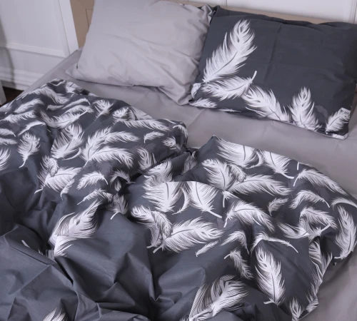 Підковдра Бязь 17-0591 Feathers Black