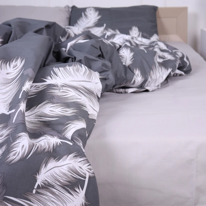 Наволочка Бязь 17-0591 Feathers Black - 4