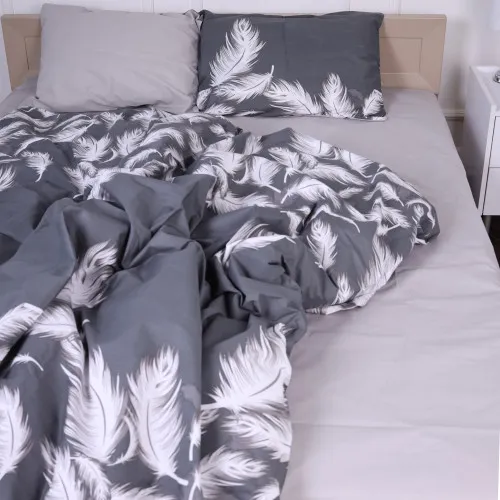Простынь Бязь 17-0591 Feathers Black - 2