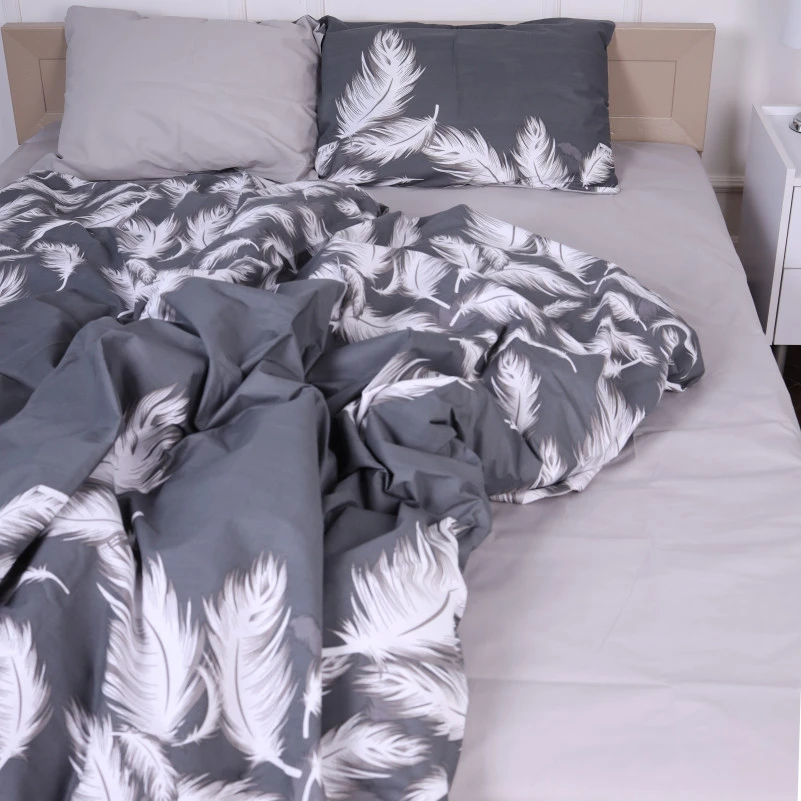 Наволочка Бязь 17-0591 Feathers Black - 5