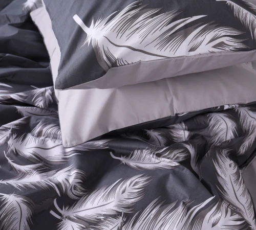 Наволочка Бязь 17-0591 Feathers Black