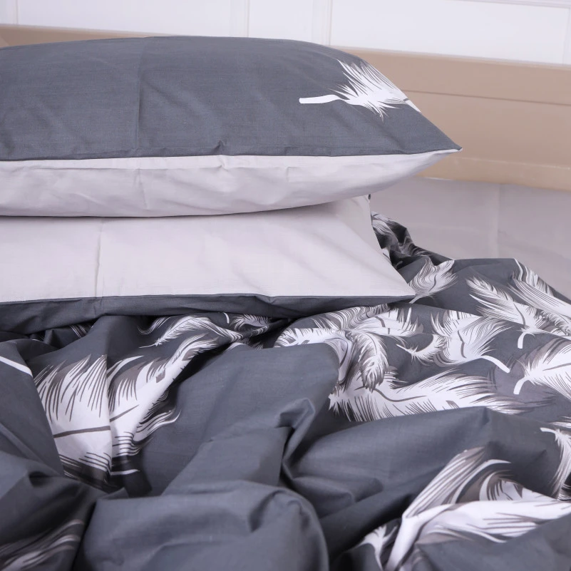Комплект постельного белья Ranforce Elite 17-0591 Feathers Black - 6