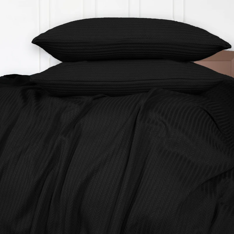 Комплект постельного белья Пике  №10-06 Arrowline Black - 2