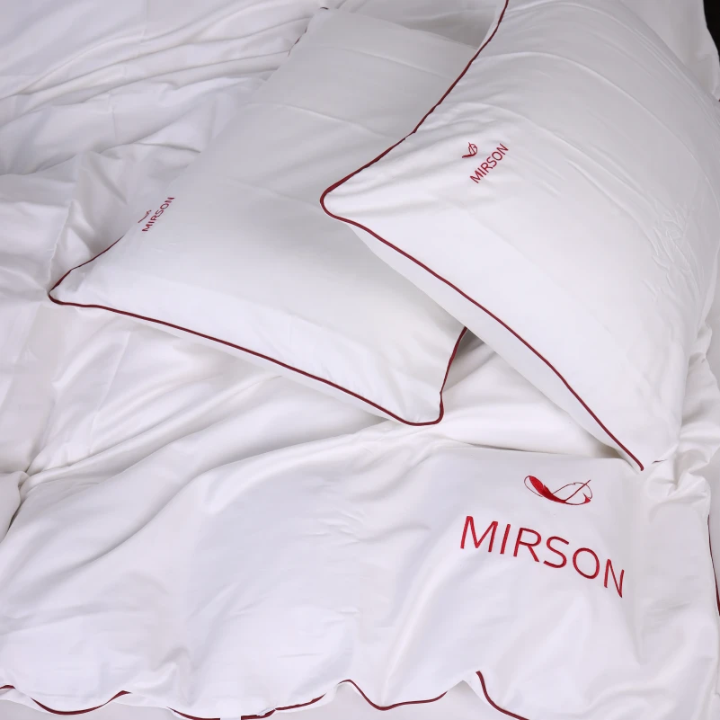 Комплект постільної білизни Сатин ELIT Moko White Corner