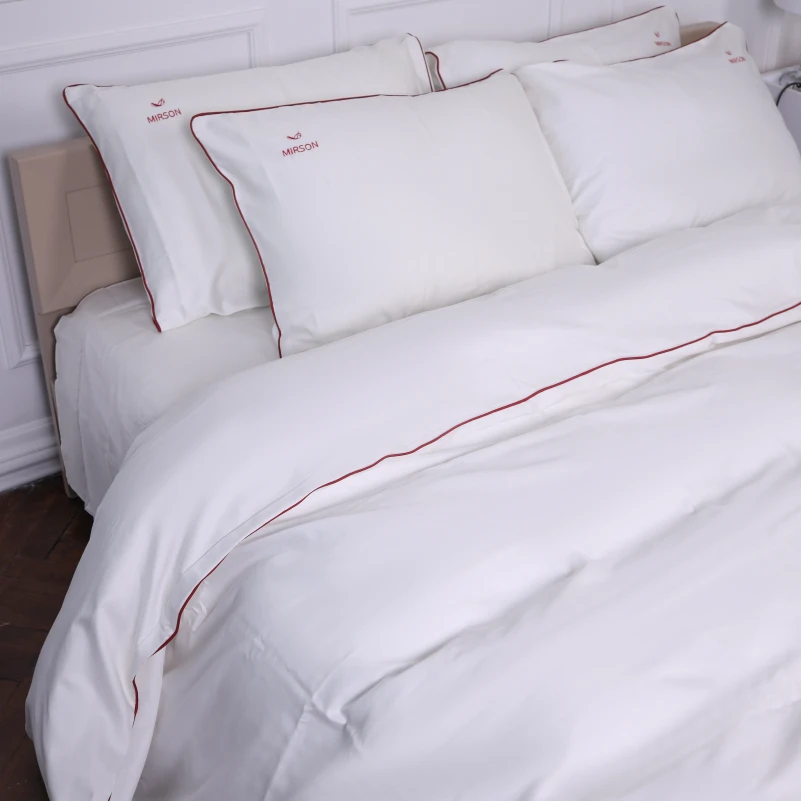 Комплект постільної білизни Сатин ELIT Moko White Corner - 2