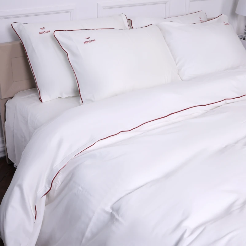 Комплект постільної білизни Сатин ELIT Moko White Corner - 5