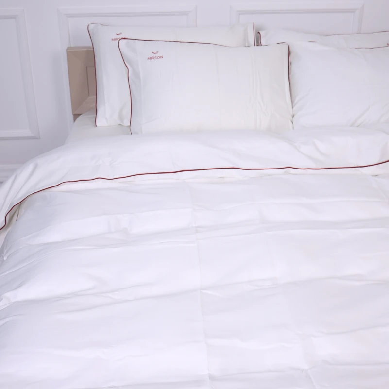 Комплект постільної білизни Сатин ELIT Moko White Corner - 6