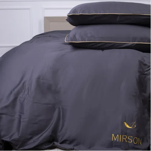 Комплект постільної білизни Сатин ELIT Iron grey Corner - 2
