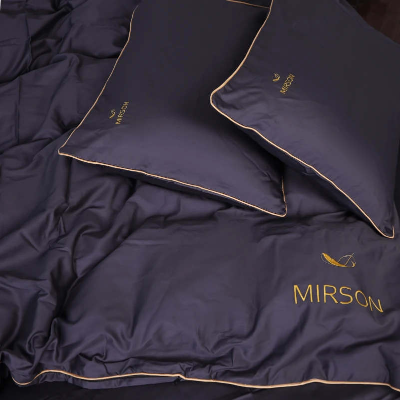 Комплект постільної білизни Сатин ELIT Iron grey Corner