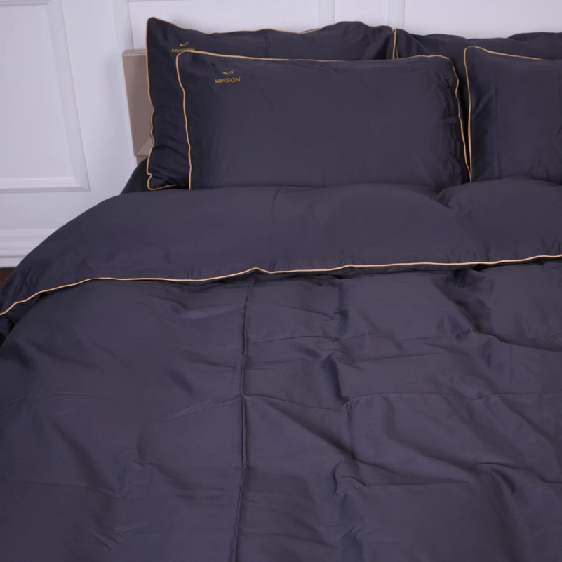 Комплект постільної білизни Сатин ELIT Iron grey Corner - 6