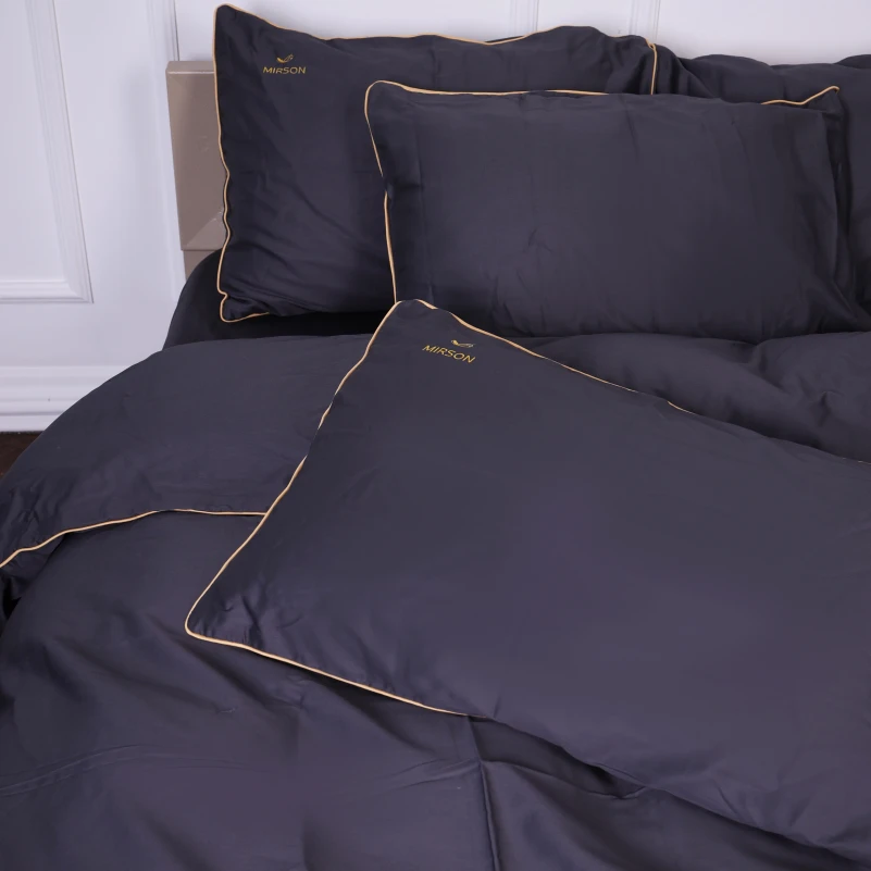 Комплект постільної білизни Сатин ELIT Iron grey Corner - 7