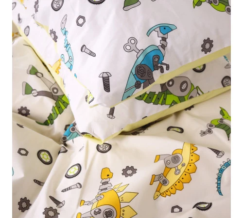 Наволочка Бязь 17-0576 Dinosaur robot