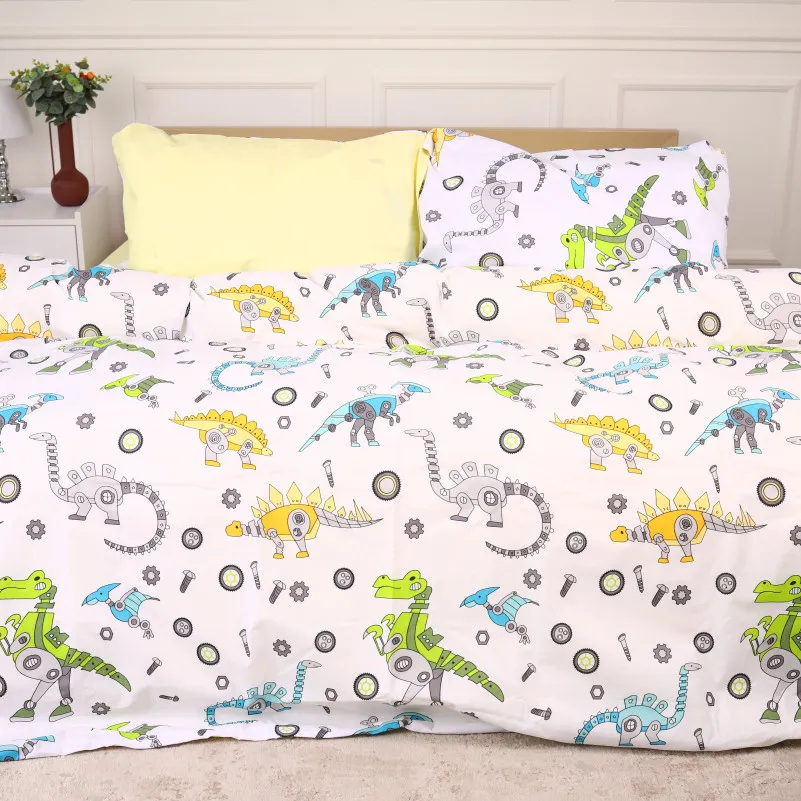Простынь MirSon Ranforce Elite 17-0576 Dinosaur robot - 1