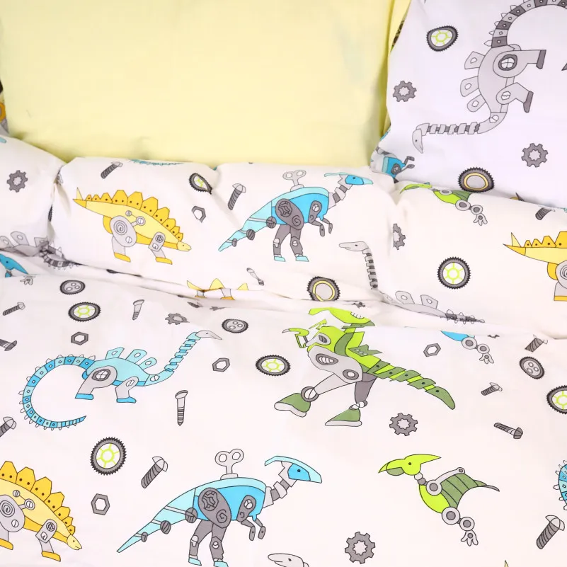 Простынь MirSon Ranforce Elite 17-0576 Dinosaur robot - 2