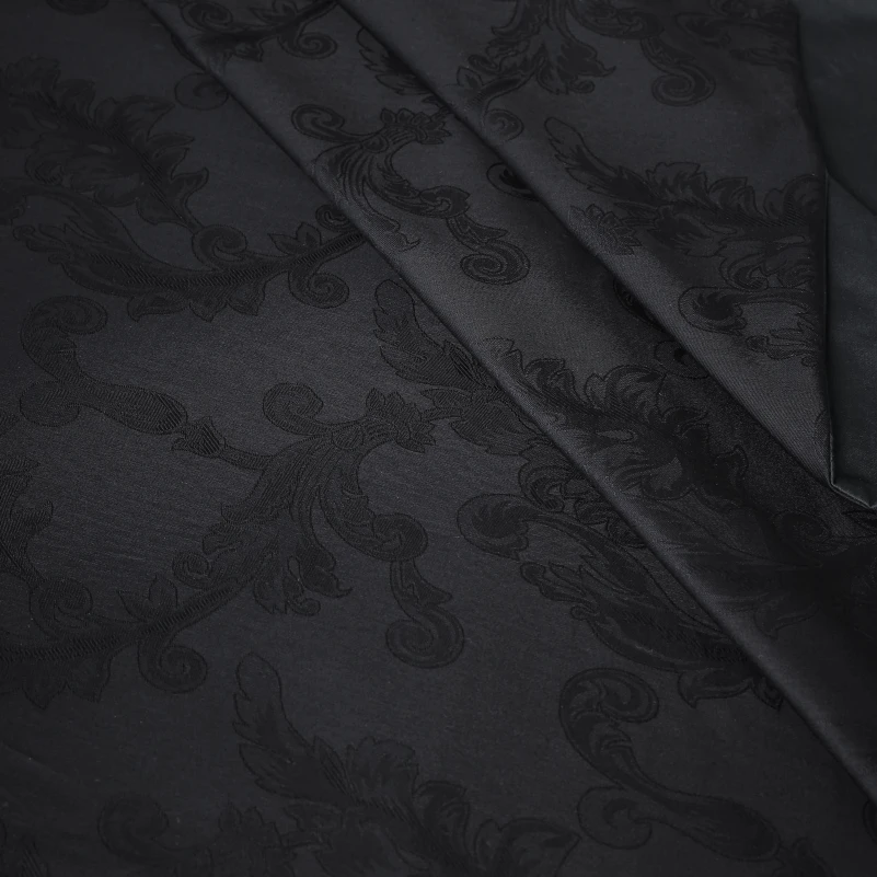  Комплект постільної білизни Сатин Жаккард 6031 "Count Black" - 1