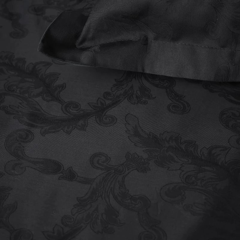  Комплект постільної білизни Сатин Жаккард 6031 "Count Black" - 5