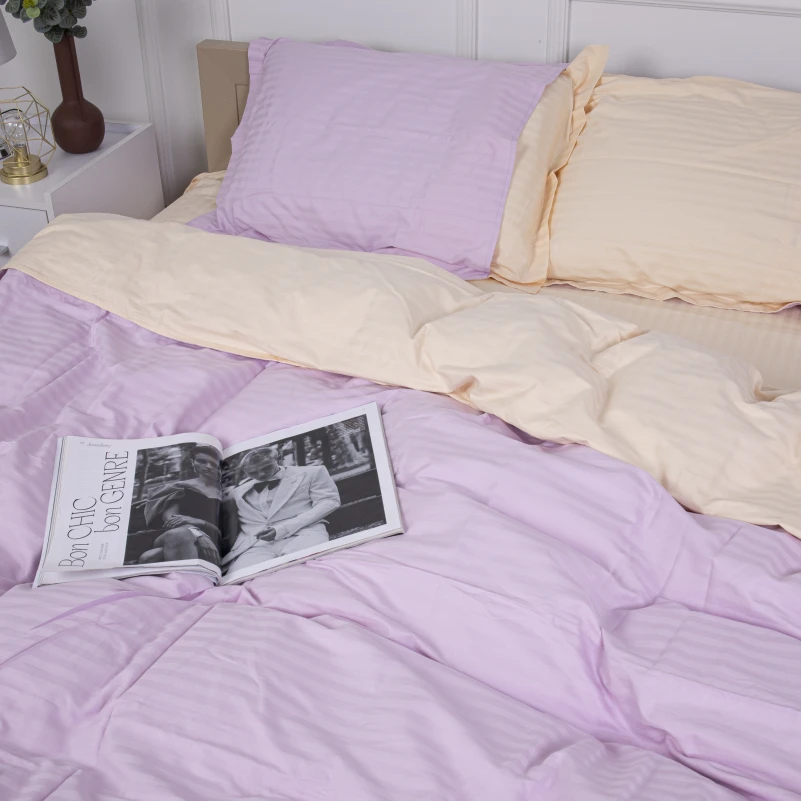 Постельное белье Satin Stripe 30-0007 + 30-0004 Evanjalin