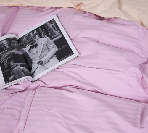 Постельное белье Satin Stripe 30-0007 + 30-0004 Evanjalin - 2