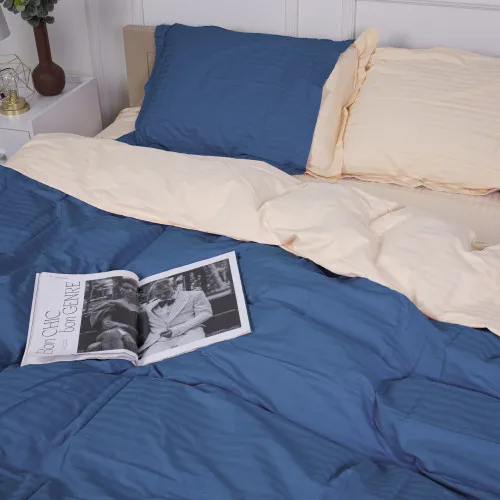 Пододеяльник Satin Stripe 30-0019 + 30-0004 Leynadin