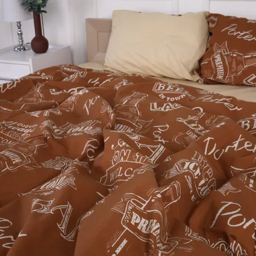 Комплект постельного белья Бязь 17-0509 Beer Bar Porter - 2