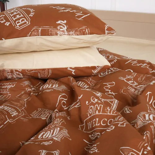 Простынь MirSon Ranforce Elite 17-0509 Beer Bar Porter - 2