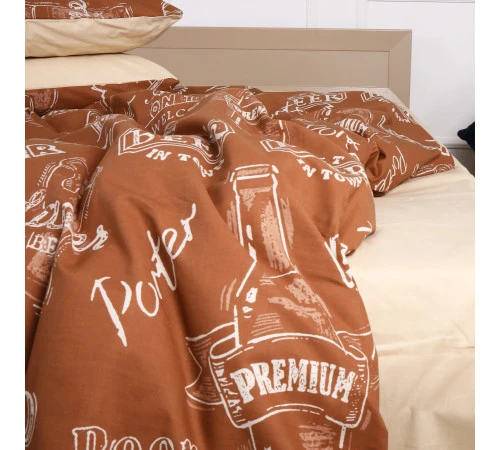 Простирадло MirSon Ranforce Elite 17-0509 Beer Bar Porter