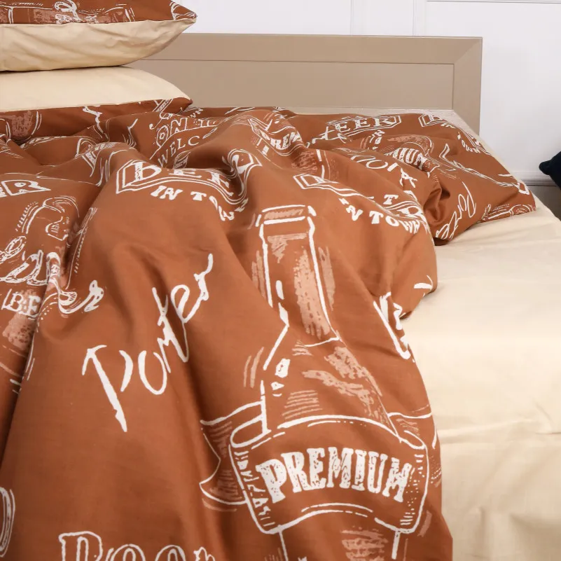 Пододеяльник MirSon Ranforce Elite 17-0509 Beer Bar Porter - 3