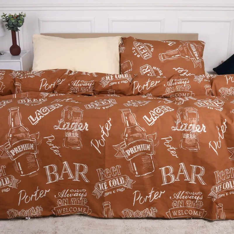 Пододеяльник MirSon Ranforce Elite 17-0509 Beer Bar Porter - 2