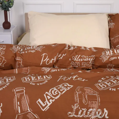 Пододеяльник MirSon Ranforce Elite 17-0509 Beer Bar Porter - 2