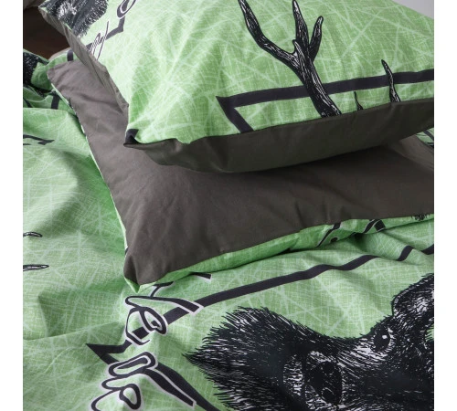 Наволочка Бязь 17-0515 Noble deers lime