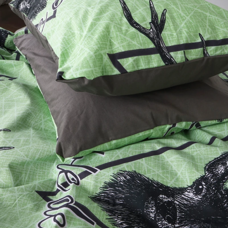 Пододеяльник Бязь 17-0515 Noble deers lime - 4