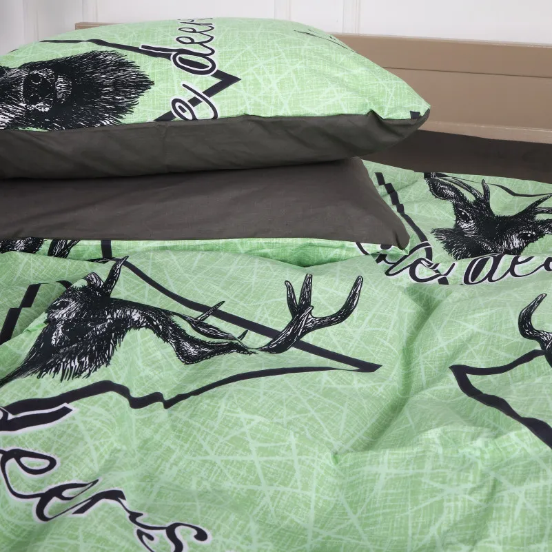 Пододеяльник MirSon Ranforce Elite 17-0515 Noble deers lime - 4