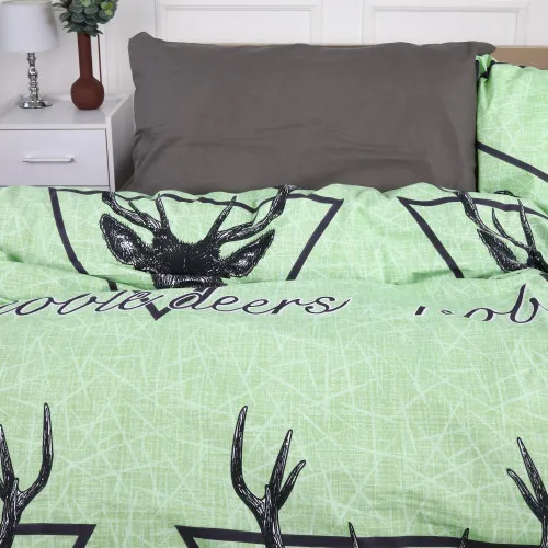 Комплект постельного белья MirSon Ranforce Elite 17-0515 Noble deers lime - 2