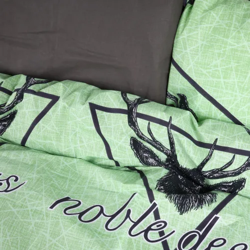 Пододеяльник MirSon Ranforce Elite 17-0515 Noble deers lime