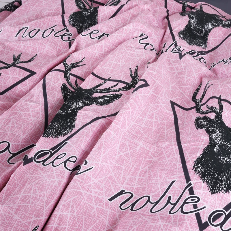 Пододеяльник Бязь 17-0516 Noble deers pink - 3