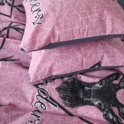 Наволочка Бязь 17-0516 Noble deers pink