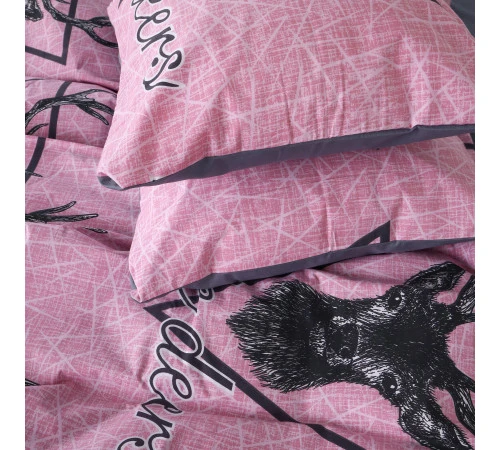Наволочка Бязь 17-0516 Noble deers pink